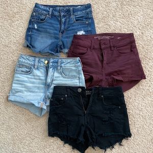 Bundle: 4 jean shorts